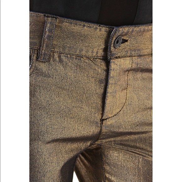Alice & Olivia metallic jeans - Picture 2 of 5